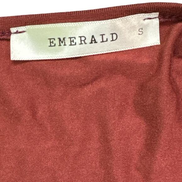 New Women's‎ Burgundy Ruffle and Lace Long Sleeve Blouse Top Small - Picture 4 of 5